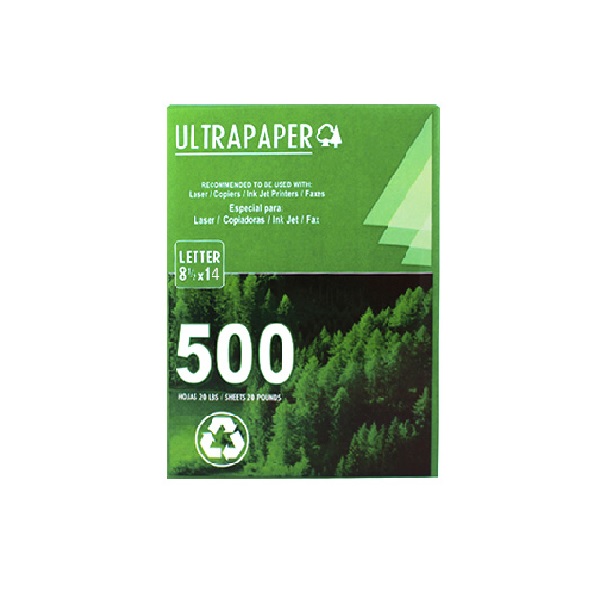 Papel reciclado, sin ácidos, 5000 hojas, 92 brillantes, 8-1/2 pulgadas x 11  pulgadas, 20 libras blanco (NAT06045)