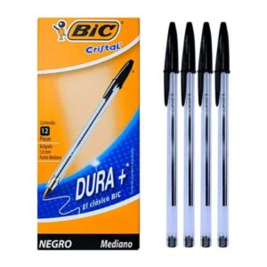 Plumas (Boligrafos) Bic Cristal Dura+ Negro