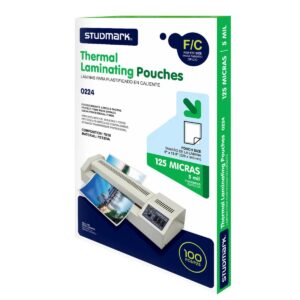 Laminas Para Plastificar Studmark (Oficio) 125 Micras