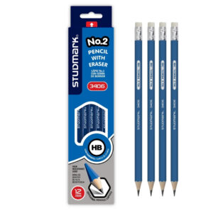 Lapiz Hexagonal Studmark N 2 HB Con Borrador De Goma
