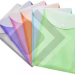 Sobre Plastico Vertical Tamano Oficio con Broche y Colores Surtidos Studmark ST-00305
