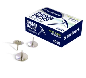 Chinchetas Studmark Niquelado brillante caja de  100 und