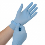 Caja de Guantes De Nitrilo (Talla L) Azul. Caja De 100 Unds.