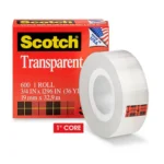 Tape 3m 600 Scotch Cinta Adhesiva Transparente - 0.75 X 36 Yardas