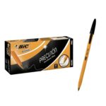 Pluma, Boligrafo Bic Precision Negro De Escritura Fina Y Suave