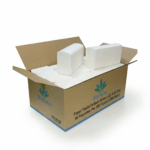Papel Toalla Foliado Blanco (23 X 23 Cm). 16 Paquetes Por 200 Hojas (3,200 Hojas)