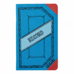 Libro Record Force De 150 Paginas. Color Celeste Con Bordes Color Ladrillo En Las Esquinas