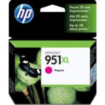 Cartucho de Tinta HP 951XL Magenta CN047AL Alto Rendimiento 1,500 Paginas