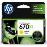 Cartucho HP 670XL Amarillo Original 9ml | 750 Paginas para Deskjet Ink Advantage 3525 4615