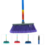 Escoba Lola con Mango de Madera Pintado 1.20m 4 Colores Varios