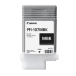 Cartucho Canon PFI-107MBK Negro Mate 130ml | Original iPF670 iPF680 iPF770