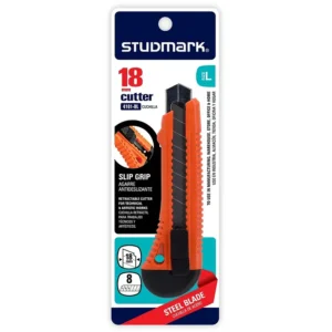 Cuchilla Retractil Cutter Studmark ST-04101-BL con Guia Metalica y Hoja de 18mm