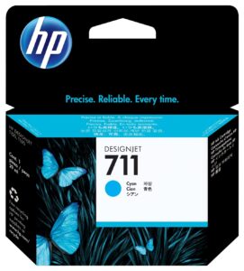 Cartucho HP 711 Cian Original 29ml CZ130A para DesignJet T120 T520