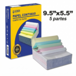 Formulario De Papel Continuo (Quimico) De 5 Partes (9.5 X 5.5)