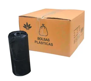 Caja de Bolsa Negra 38x50 Jumbo Reciclada 33 micras - 15 Rollos x 10 Unidades