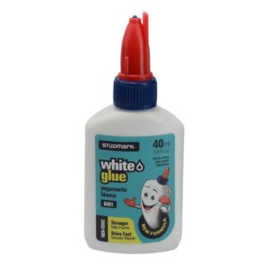 Goma Blanca Studmark ST-06401 de 40ml Pegamento Fuerte y Secado Rapido No Toxico