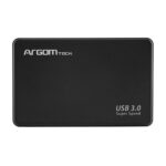 Argom 2.5 Enclosure - Carcasa Portable para Disco SATA a USB 3.0 (5Gbps) Negro