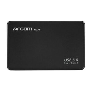 Argom 2.5 Enclosure - Carcasa Portable para Disco SATA a USB 3.0 (5Gbps) Negro