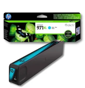 Cartucho de Tinta HP 971XL Cian Original para OfficeJet Pro X451 X576 – 6,600 Paginas