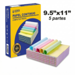 Formulario De Papel Continuo (Quimico) De 5 Partes (9.5 X 11)