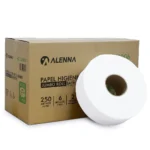Papel Higienico Alenna 220 Metros - Fardo de 6 Rollos Jumbo para Alto Trafico