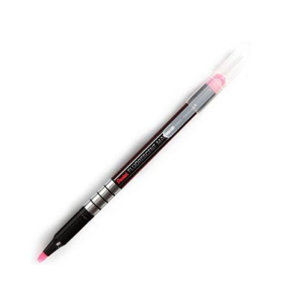 RESALTADOR FLUORESCENTE PENTEL PUNTA BISELADA COLOR ROSADO.jpg